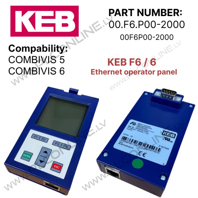 KEB F6 Ethernet operator 00.F6.P00-2000